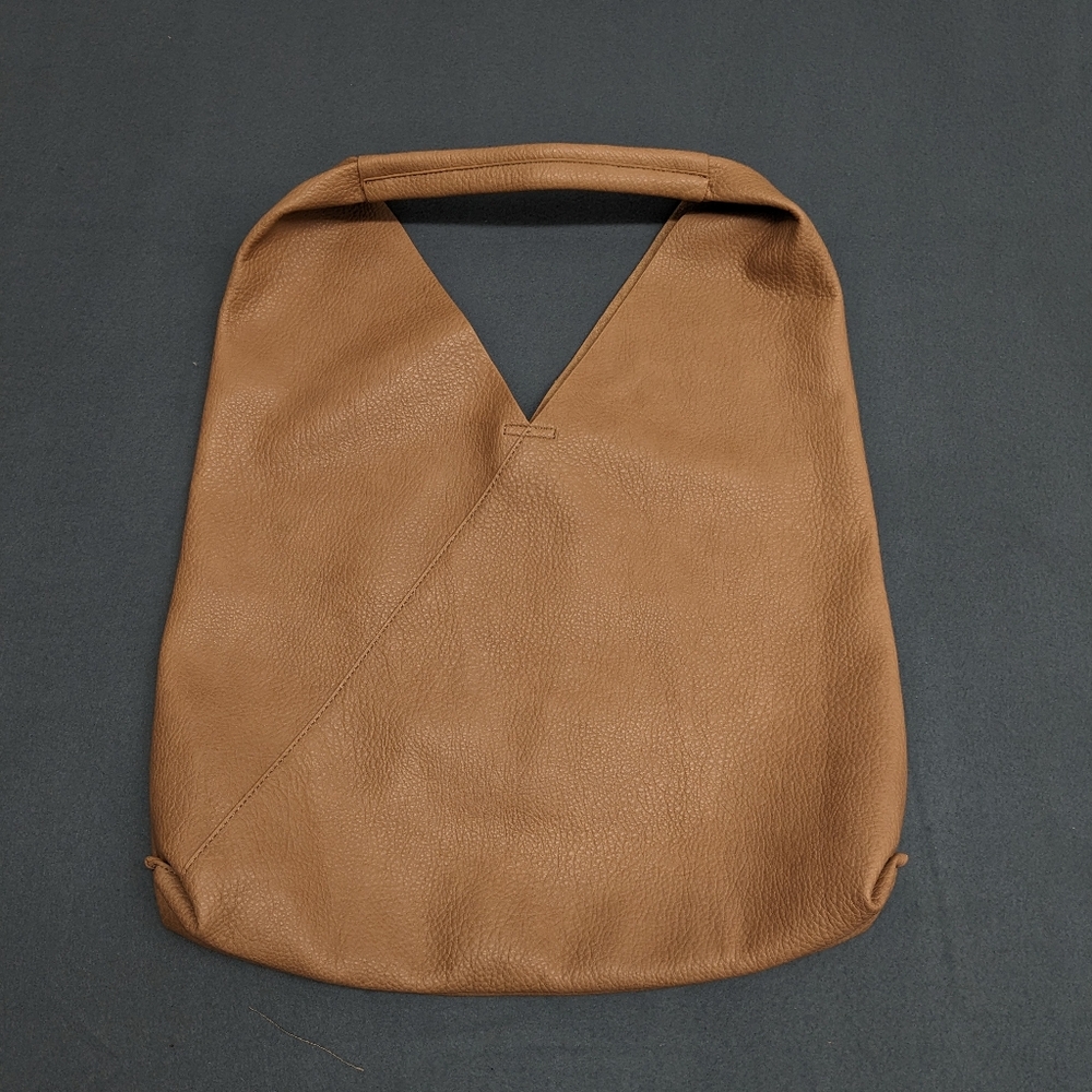 Shiraleah Tan Leather Hobo Tote
